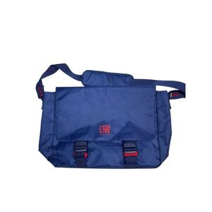 Men's Lacoste live parfums messenger book cross body bag blue‎ navy